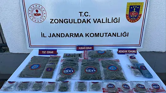 Zonguldak'ta jandarmadan üç ayrı narkotik operasyonu, 3 şüpheli yakalandı