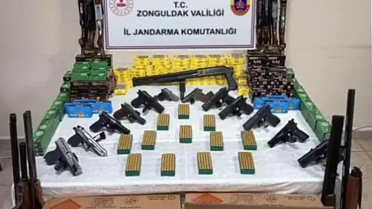 Kaçak silah imalathanesinde 30 binin üzerinde fişek ele geçirildi