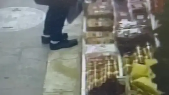 Zonguldak'ta kuruyemişçiden ceviz hırsızlığı güvenlik kamerasında