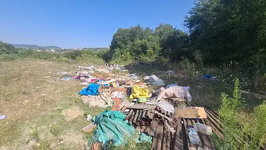Ormanlık alana atılan cam şişeler yangın riski oluşturdu