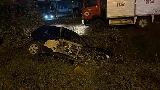 Zonguldak'ta otomobil şarampole uçtu: 2 yaralı