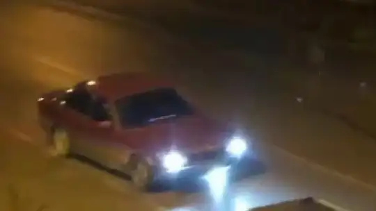 Drift atmak isterken kaza yaptı