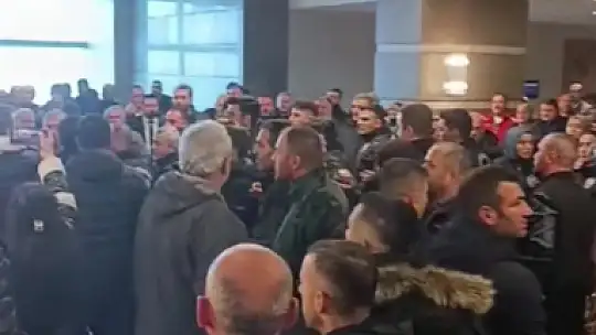 Şoförler odası seçimlerinde gergin anlar
