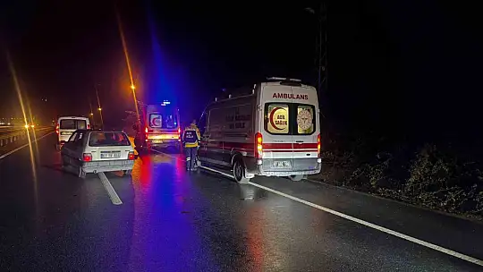 Zonguldak'ta tırın lastikleri alev aldı, zincirleme kaza yaşandı