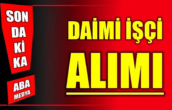 Belediye daimi işçi alımı yapacak