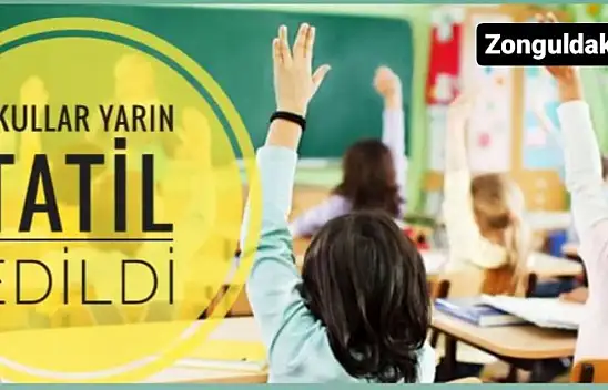 Okullar yarın tatil edildi
