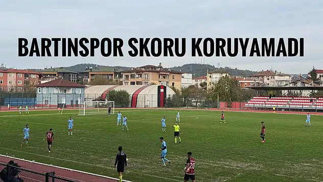 10 kişi kalan Bartınspor skoru koruyamadı