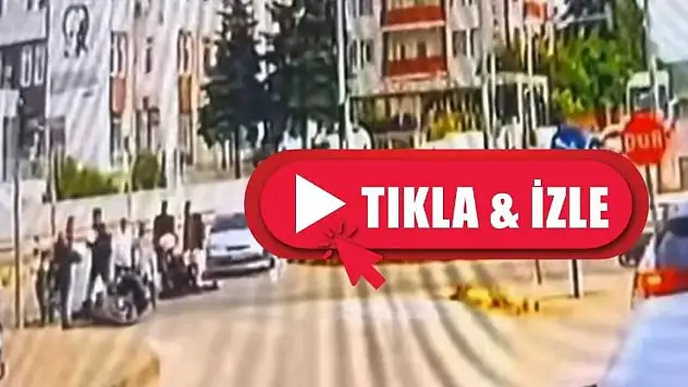 2 yunus polisinin yaralandığı kaza kamerada
