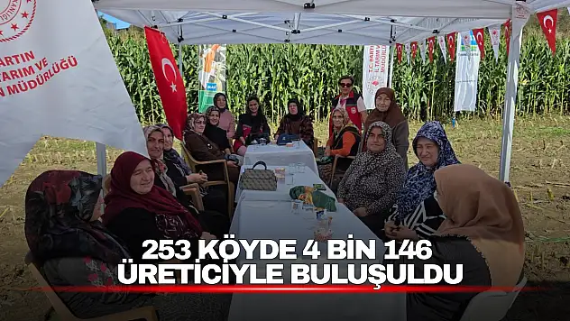 253 Köyde 4 Bin 146 Üreticiyle Buluşuldu