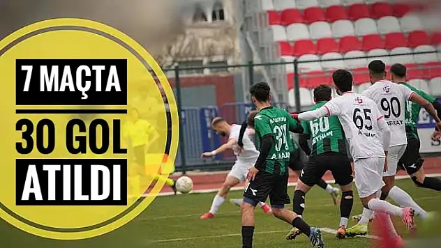 7 maçta 30 gol atıldı