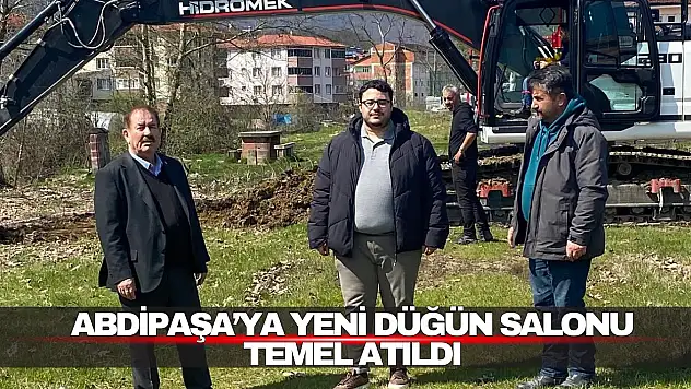 Abdipaşa'ya Yeni Düğün Salonu: Temel Atıldı