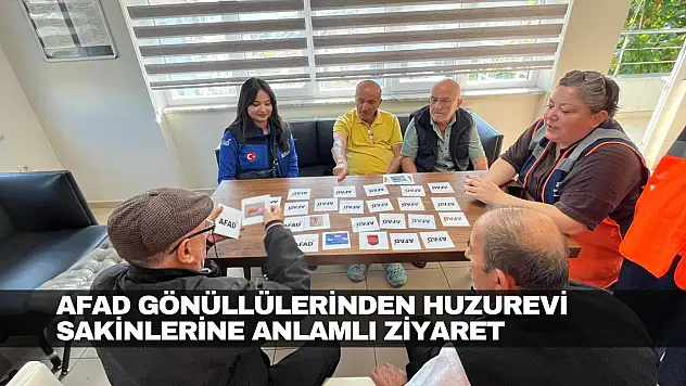 AFAD Gönüllülerinden Anlamlı Ziyaret