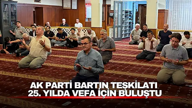 AK Parti Bartın teşkilatı, Mevlid-i Şerif programında bir araya geldi.