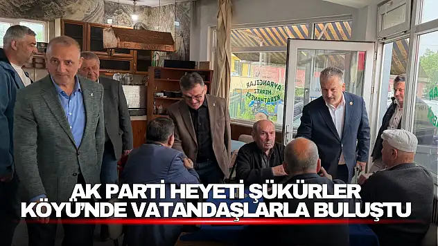 AK Parti Heyeti Şükürler Köyü'nde