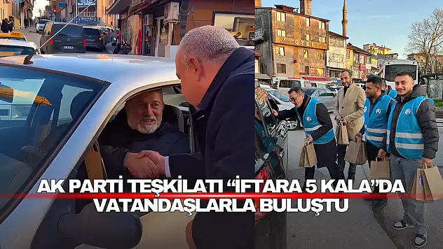 AK Parti Teşkilatı İftara 5 Kala'da Vatandaşlarla Buluştu