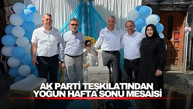 AK Parti Teşkilatından Yoğun Hafta Sonu Mesaisi