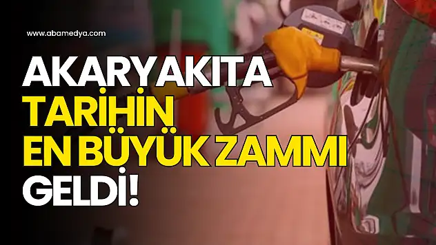 Akaryakıta tarihin en büyük zammı geldi!