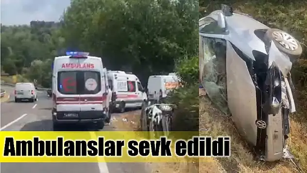 Akmanlar'da trafik kazası