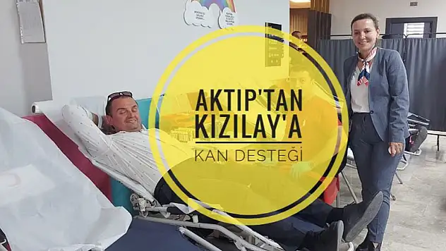 Aktıp Hastanesi'nden Kızılay'a kan desteği