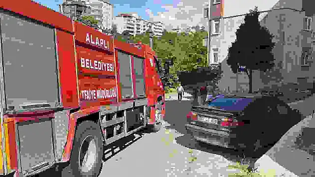 Alev topuna dönen piknik tüpü korkuttu