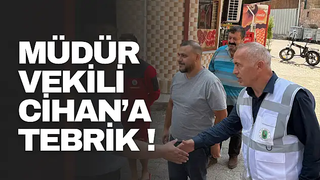 Aldatmaz'dan Müdür Vekili Cihan'a Tebrik