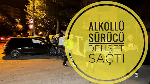 Alkollü sürücü dehşet saçtı