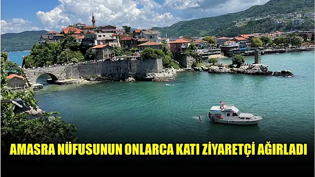 Amasra bayramda nüfusunu katladı