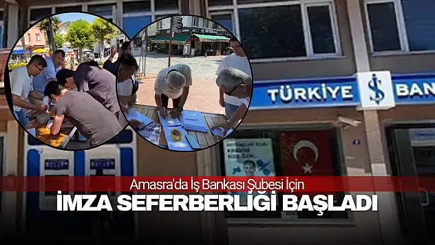 Amasra'da İş Bankası Şubesi İçin İmza Seferberliği Başladı