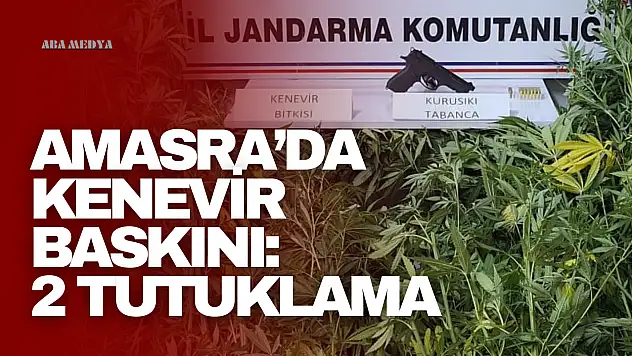 Amasra'da Kenevir Baskını: 2 Tutuklama