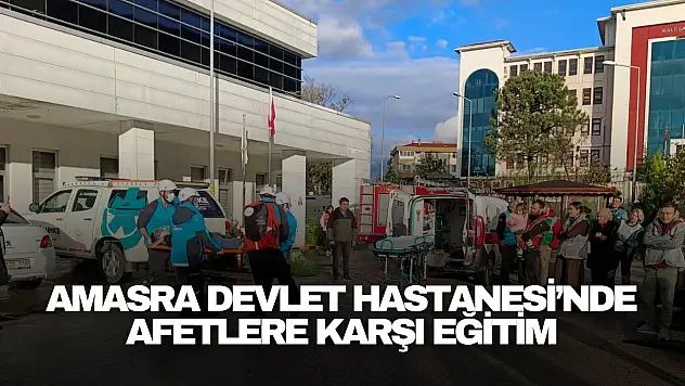 Amasra Devlet Hastanesi'nde Afet Eğitimi