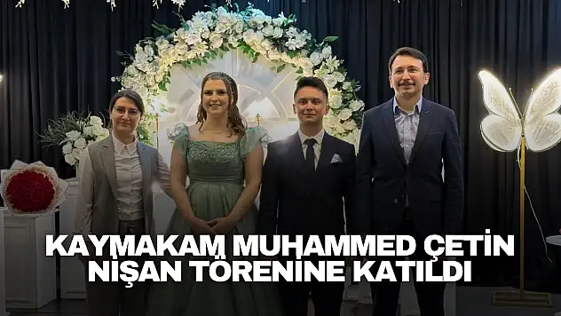 Amasra Kaymakamı Muhammed Çetin Nişan Törenine Katıldı