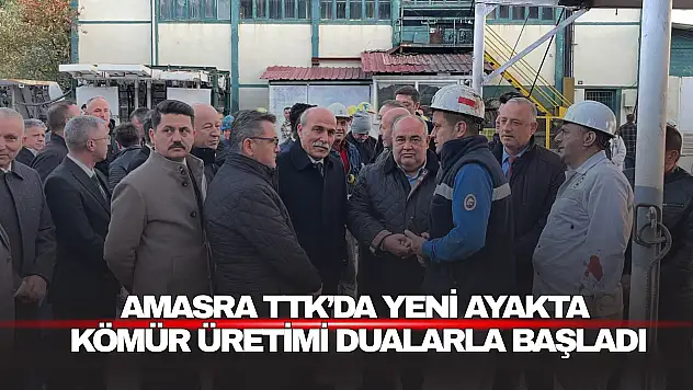 Amasra TTK'da Ayakta Kömür Üretimi Dualarla Başladı