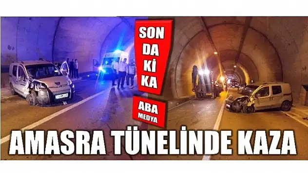 Amasra tünelinde kaza!