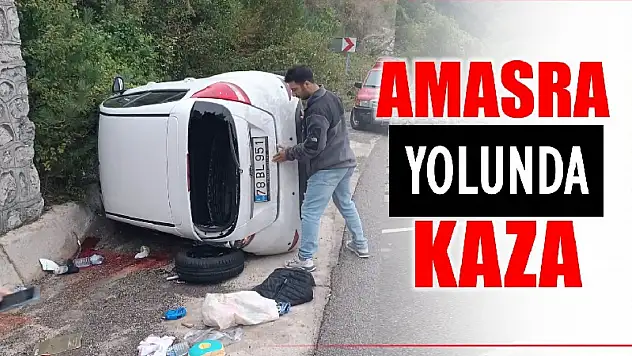 Amasra yolunda feci kaza