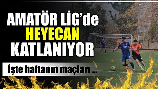 Amatör Lig'de haftanın maçları