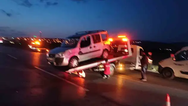 Ankara'da zincirleme trafik kazası: 1 yaralı