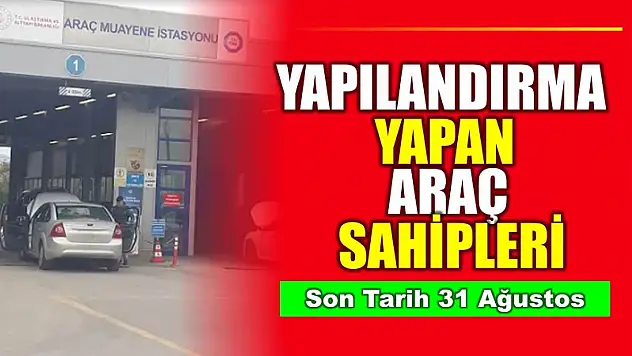 Araç muayenesi için son tarih