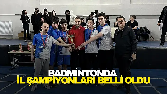 Badmintonda İl Şampiyonları Belli Oldu