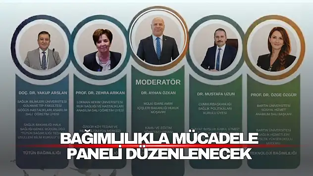 Bağımlılıkla Mücadele Paneli Düzenlenecek