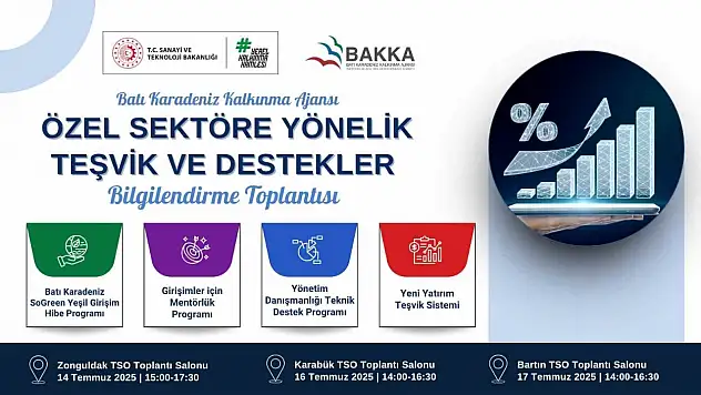 BAKKA özel sektöre teşvik ve destekleri anlatacak