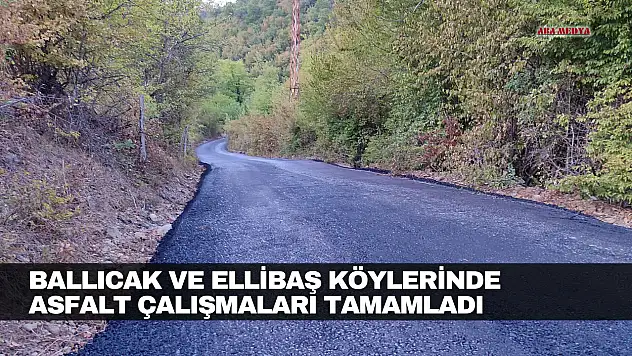Ballıcak ve Ellibaş Köylerinde Asfalt Çalışmaları Tamamladı
