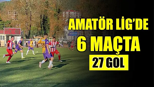 Bartın 1'inci Amatör Lig'de 27 gollü hafta