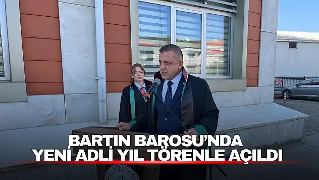 Bartın Barosu'nda Yeni Adli Yıl Törenle Açıldı