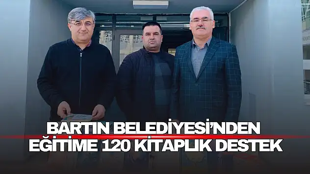 Bartın Belediyesi'nden Eğitime 120 Kitaplık Destek