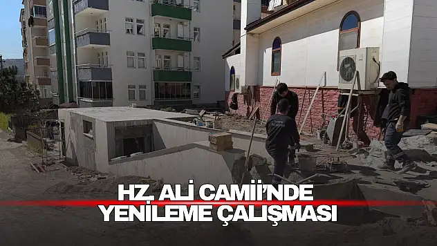 Bartın Belediyesi'nden Hz. Ali Camii'nde Yenileme Çalışması
