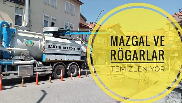 Bartın Belediyesi'nden Mazgal ve Rögar Temizliği
