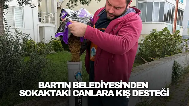 Bartın Belediyesi'nden Sokaktaki Canlara Kış Desteği