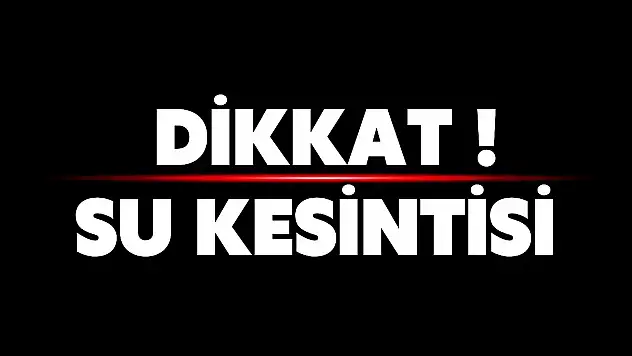 Bartın Belediyesi'nden Su Kesintisi Uyarısı