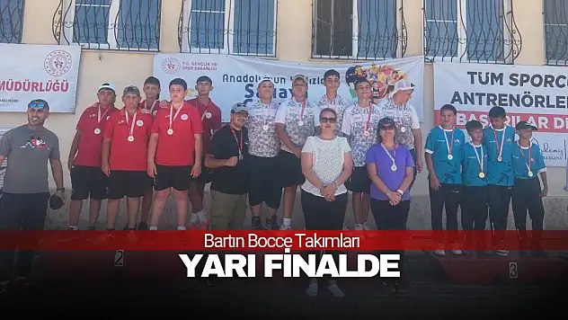 Bartın Bocce Takımları Yarı Finalde