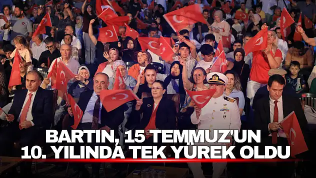 Bartın'da 15 Temmuz'un 10. Yılında Demokrasi Nöbeti